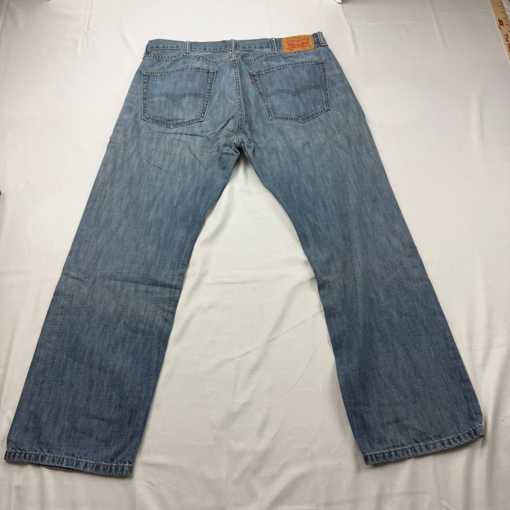 Levi's 505 Regular Fit Jeans Mens 38x30(29) Blue‎ Medium Wash Straight Leg Denim